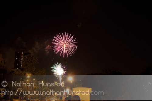 Minneapolis fireworks on 4 July 2010